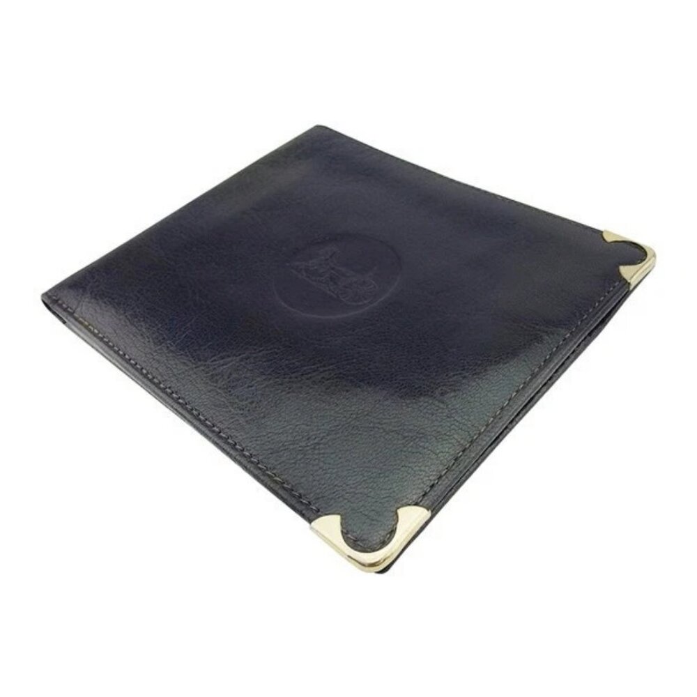 CELINE Bill Compartment Navy gold Women Authentic secondhand - Picture 2 of 6